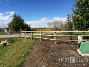 post and rail fencing for horses