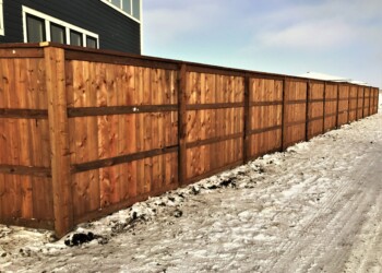 Wood fence