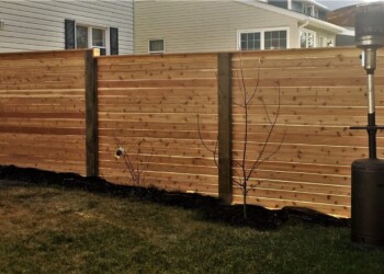 Wood fence