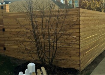 Wood fence