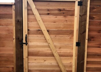 Wood fence