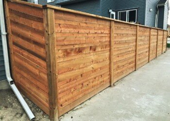 Wood fence