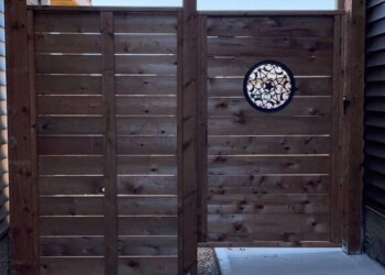 Wood fence