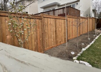 Wood fence