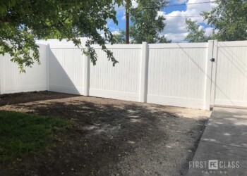 Vinyl Fence with Gates