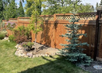 Wood fence