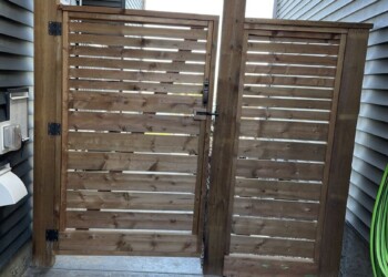 Wood fence