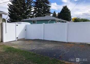 Vinyl Fence with Gates