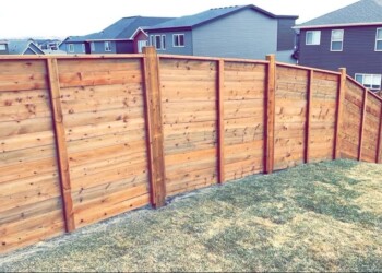 Wood fence