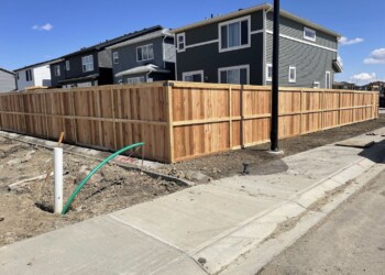Wood fence