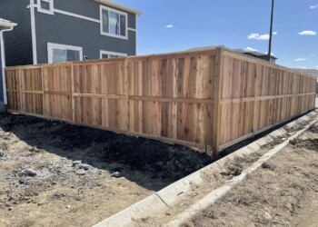 Wood fence
