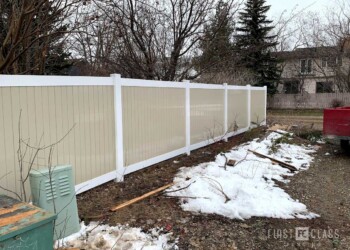 Vinyl Fence with Gates