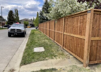 Wood fence