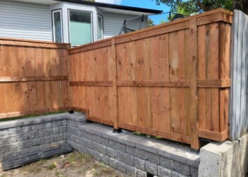 Wood fence