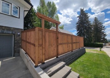Wood fence