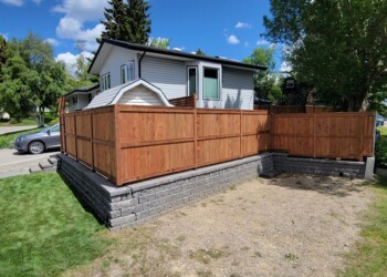 Wood fence