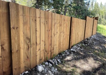 Wood fence