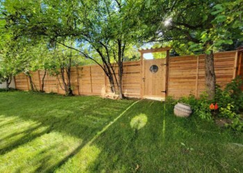 Wood fence