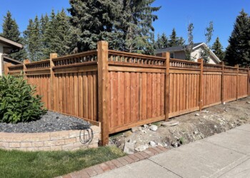 Wood fence