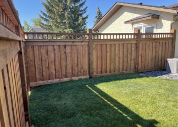 Wood fence