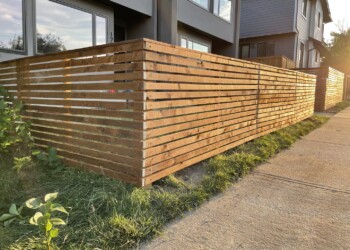 Wood fence