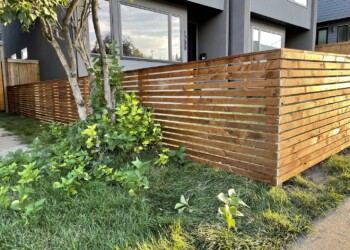 Wood fence