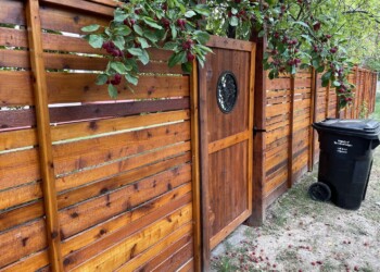 Wood fence